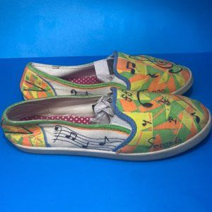 Canvas Musical Patterned Vans Men's Size 11